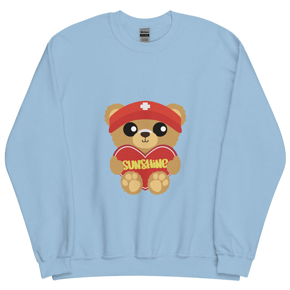 Thumbnail: Sweetheart Bears Sunshine Unisex Sweatshirt