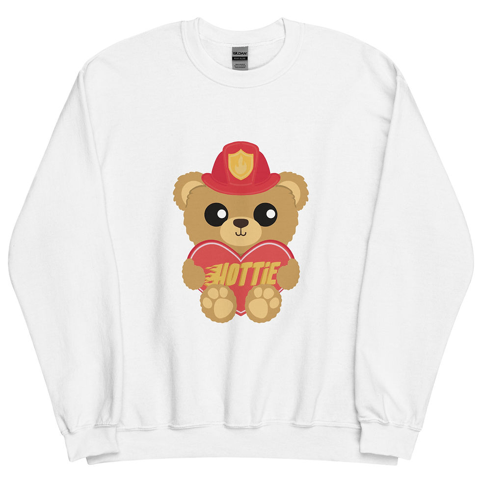 Thumbnail: Sweetheart Bear Hottie Unisex Sweatshirt