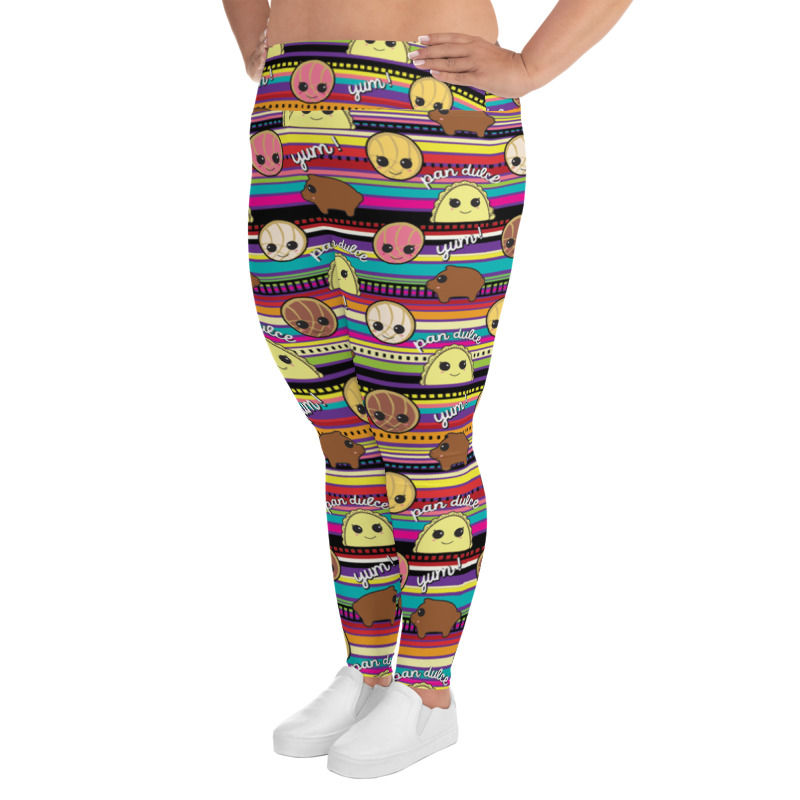Thumbnail: Pan Dulce Print Women's Plus Size Leggings
