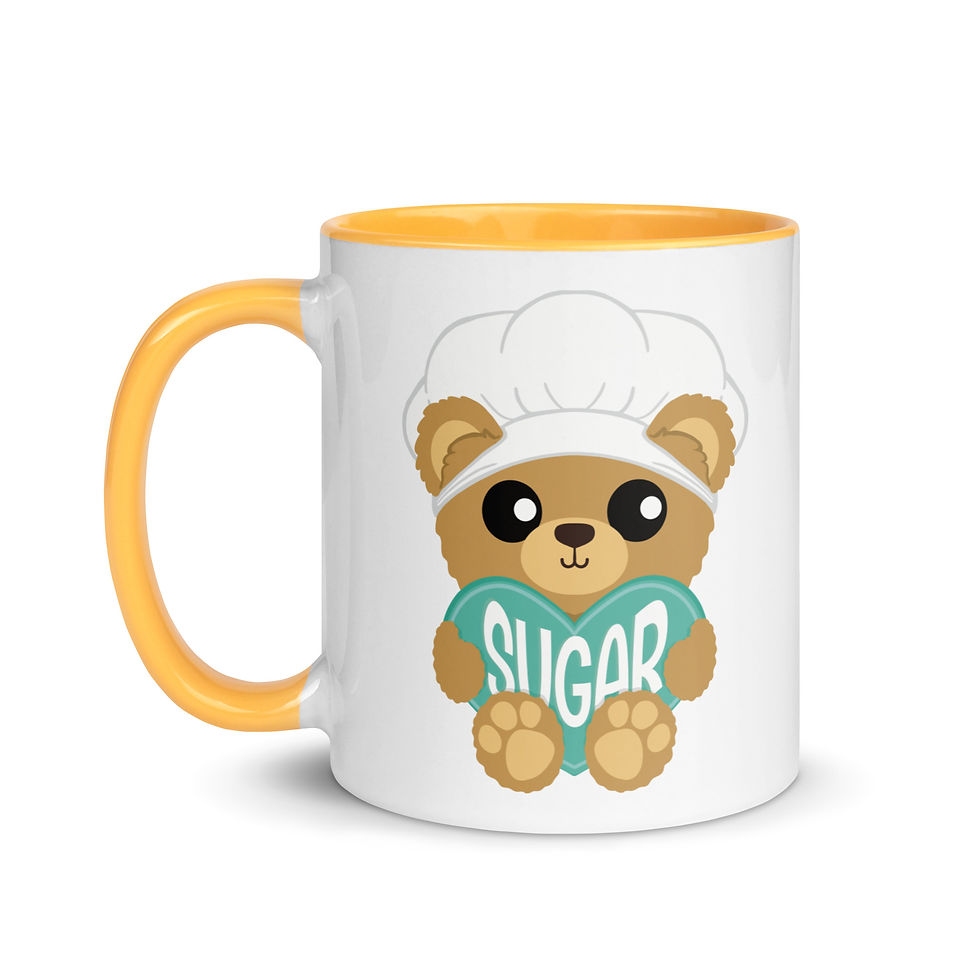 Thumbnail: Sweetheart Bear Sugar Mug with Color Inside