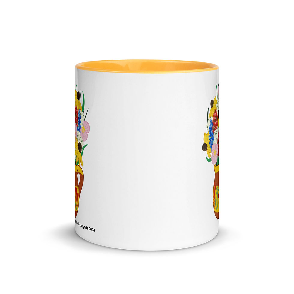 Thumbnail: Jarrito Full of Texas Wildflowers Mug with Color Inside