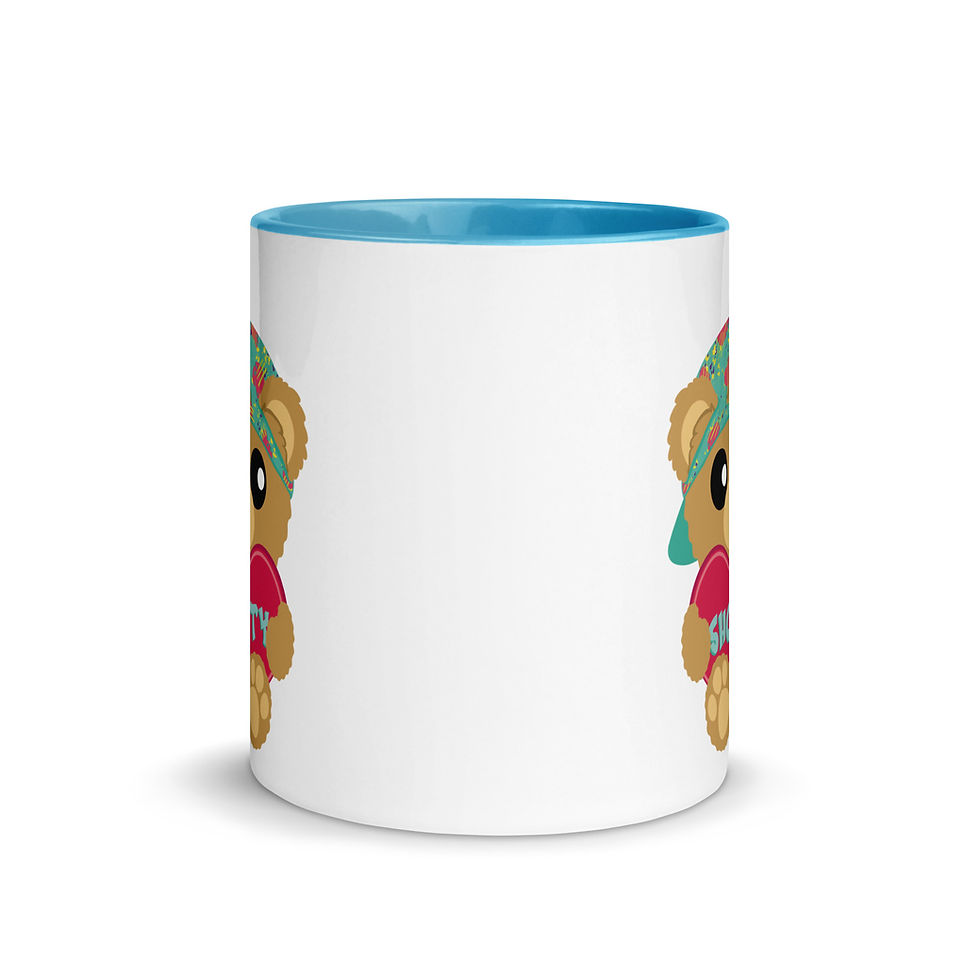 Thumbnail: Sweetheart Bear Shorty Mug with Color Inside