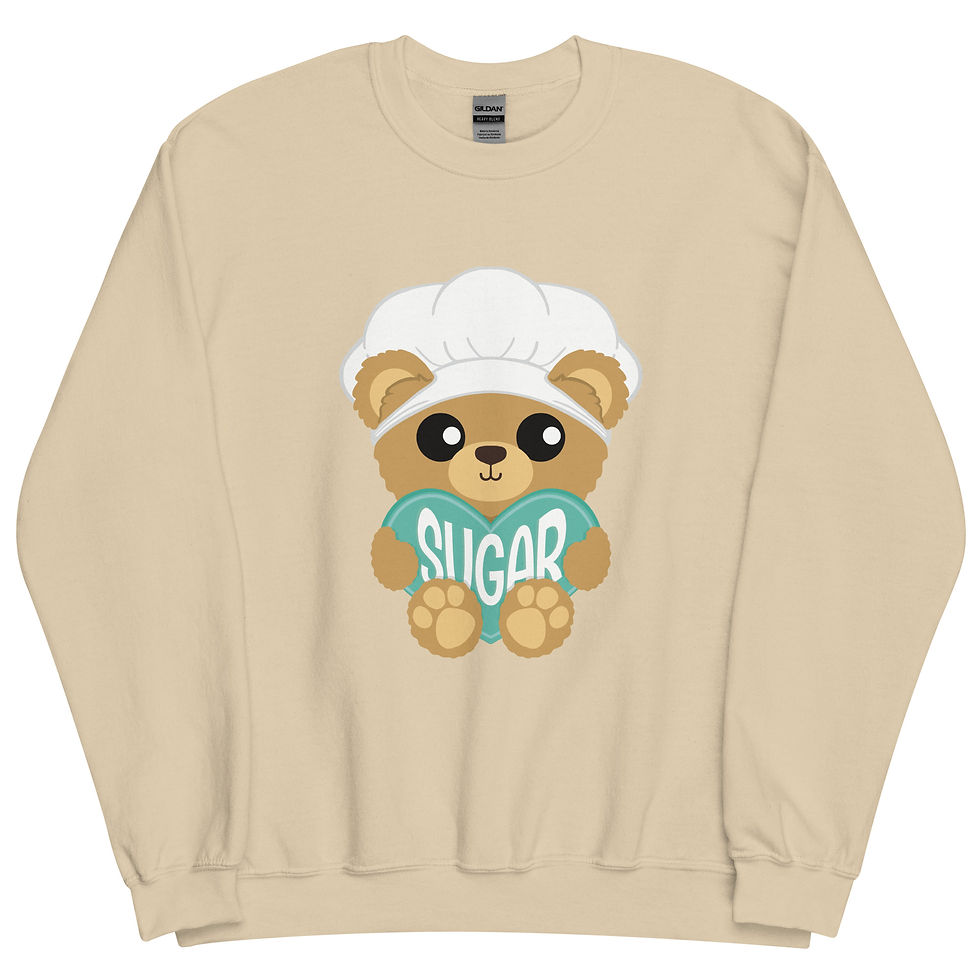 Thumbnail: Sweetheart Bears Sugar Unisex Sweatshirt