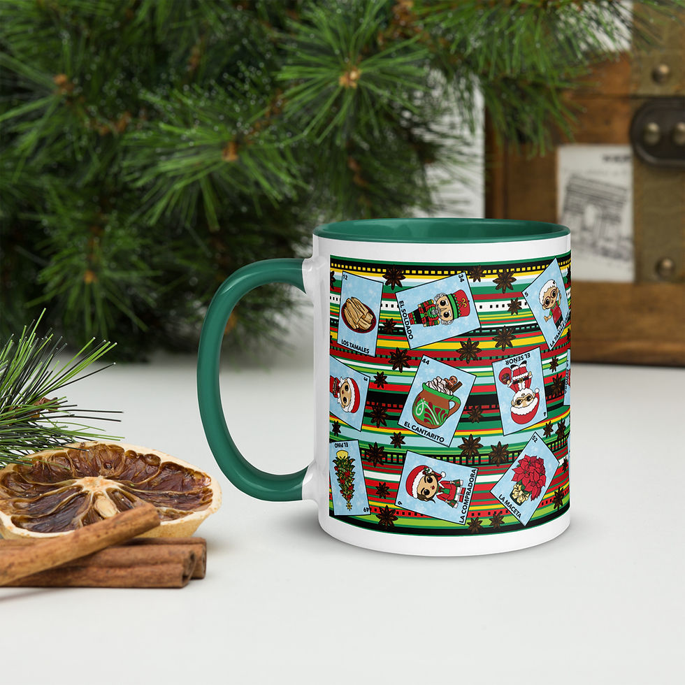 Thumbnail: Christmas Loteria Mug with Color Inside