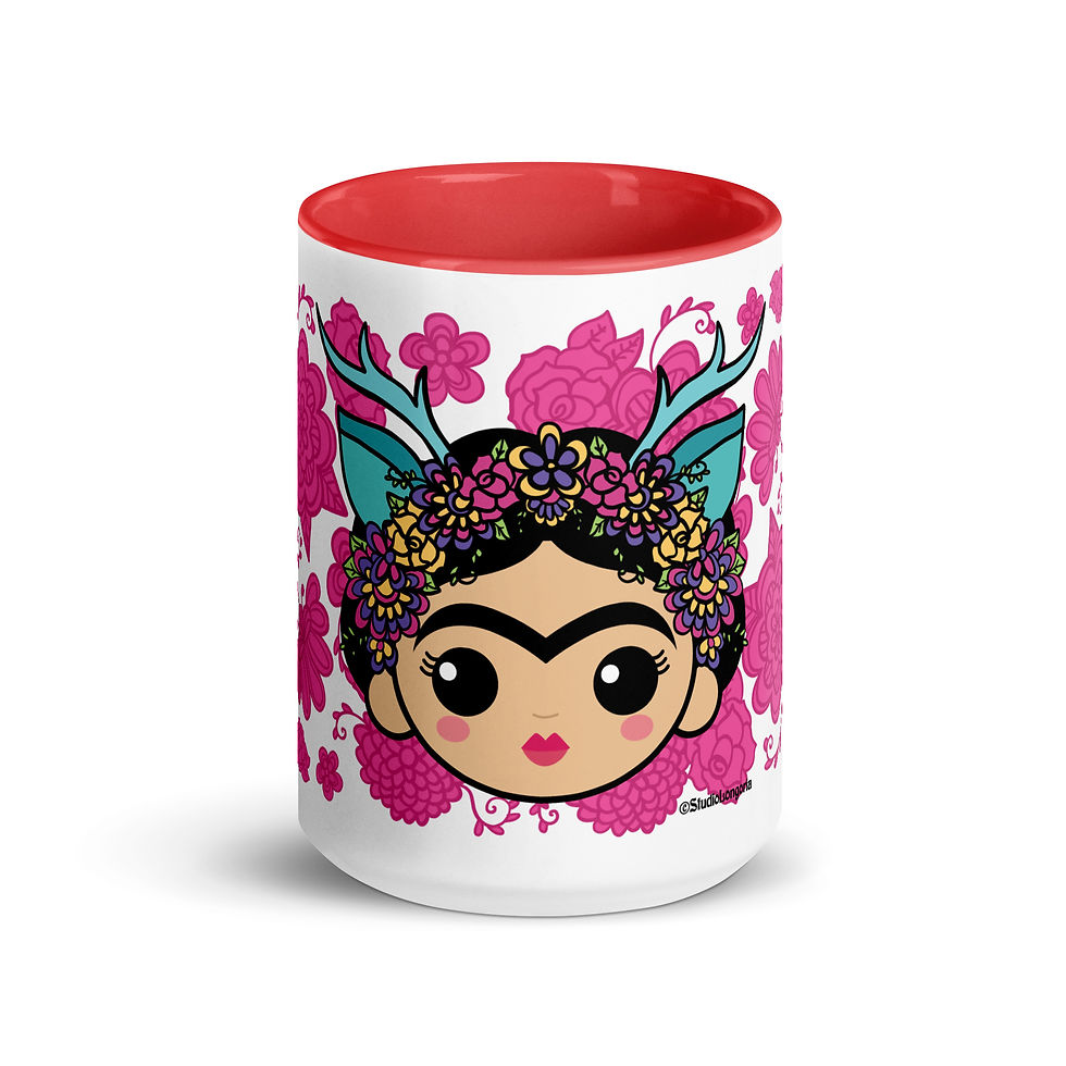 Thumbnail: Frida Azul Mug with Color Inside