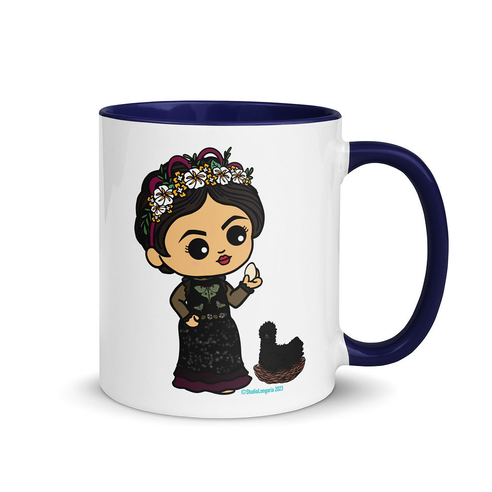 Thumbnail: La Brujita Egg Mug with Color Inside
