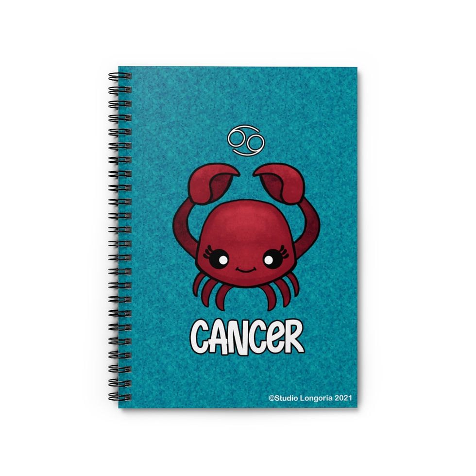 Thumbnail: Cancer Spiral Notebook - Ruled Line