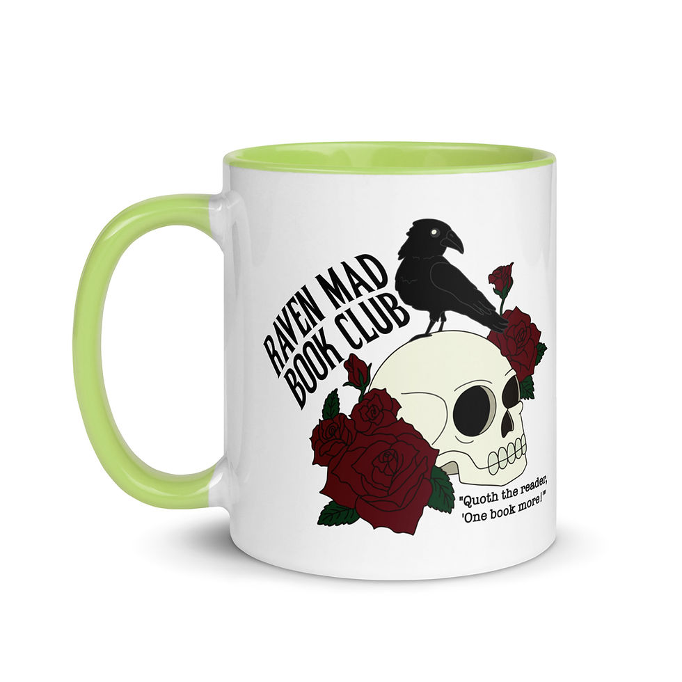 Thumbnail: Raven Mad Book Club Mug with Color Inside