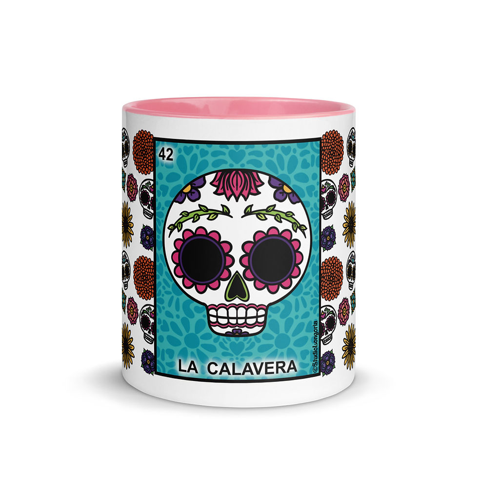 Thumbnail: La Calavera Mug with Color Inside