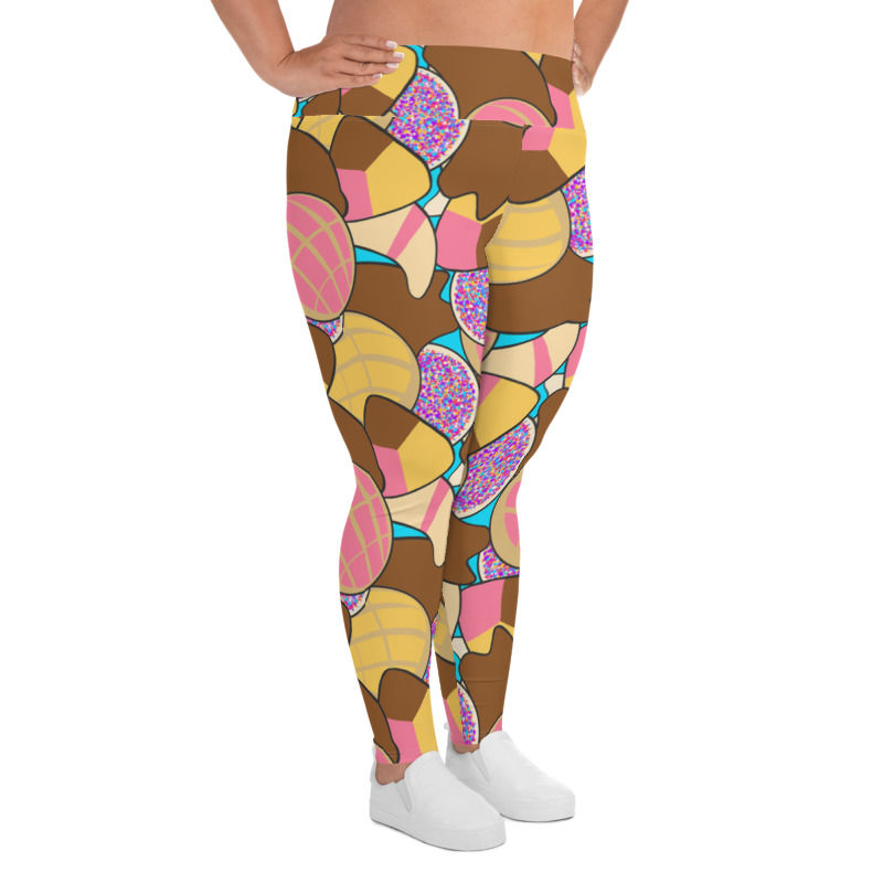 Thumbnail: Pan Dulce Overload Print Women's Plus Size Leggings