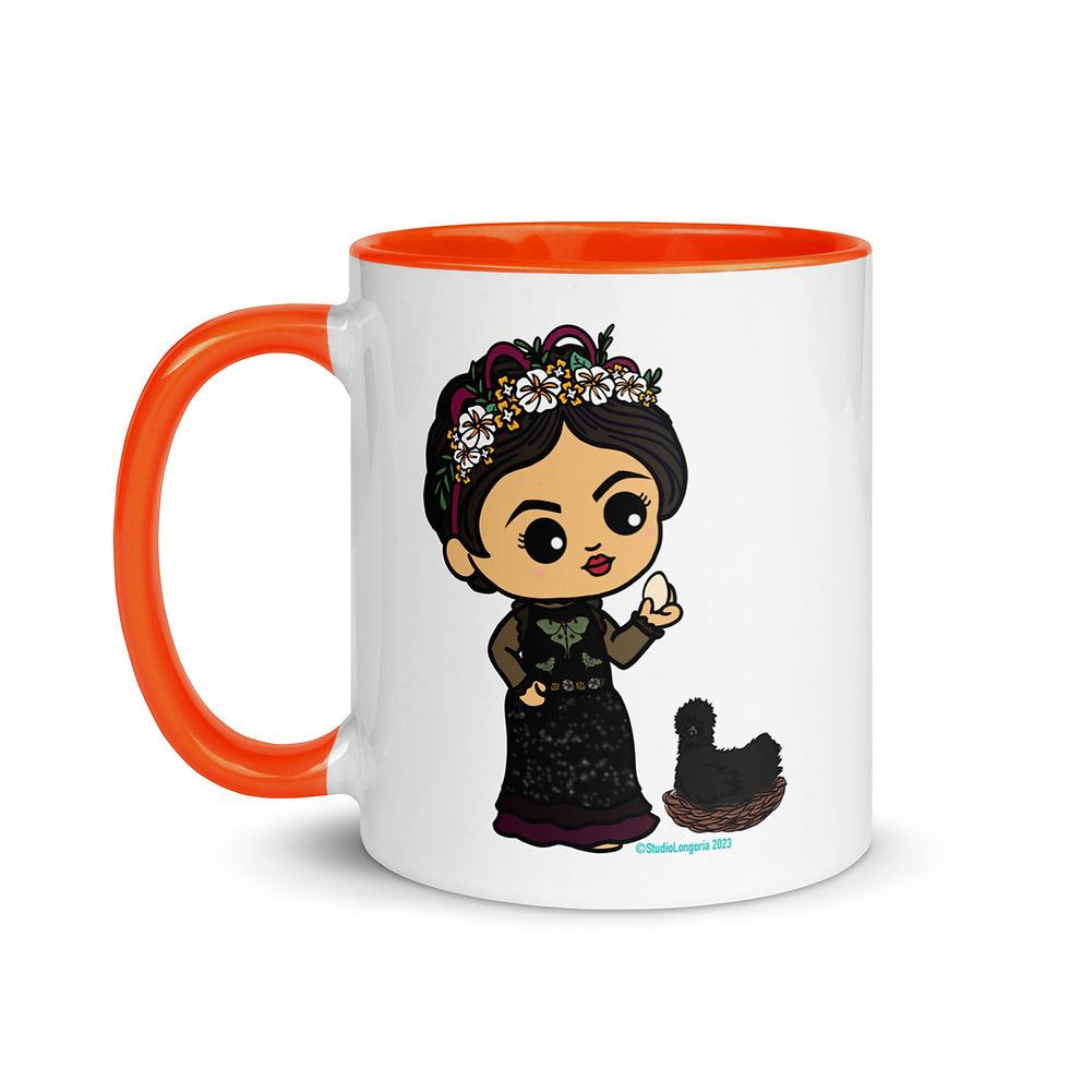Thumbnail: La Brujita Egg Mug with Color Inside