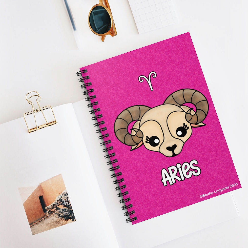 Thumbnail: Aries Spiral Notebook - Ruled Line