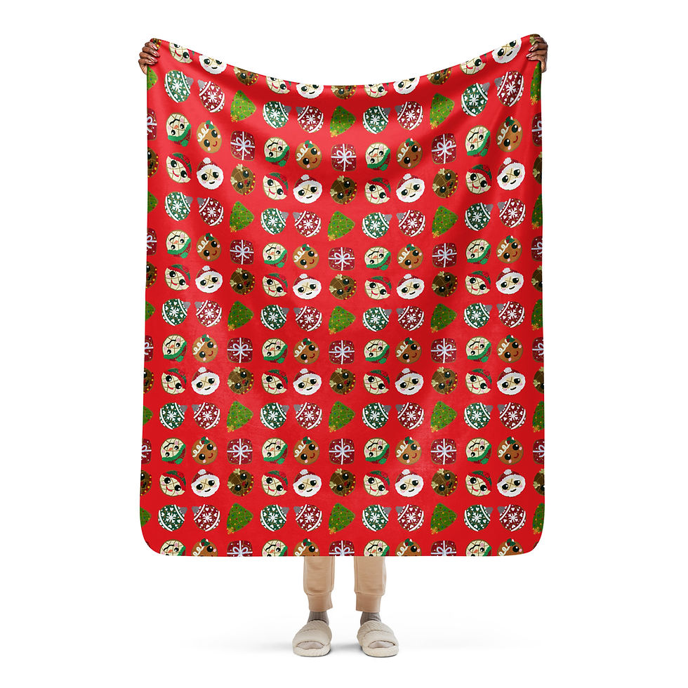 Thumbnail: Christmas Conchas Sherpa blanket