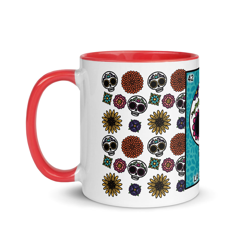 Thumbnail: La Calavera Mug with Color Inside