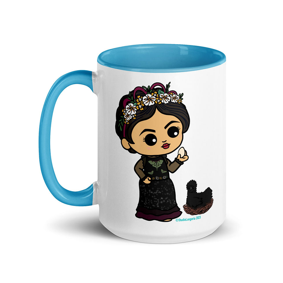 Thumbnail: La Brujita Egg Mug with Color Inside
