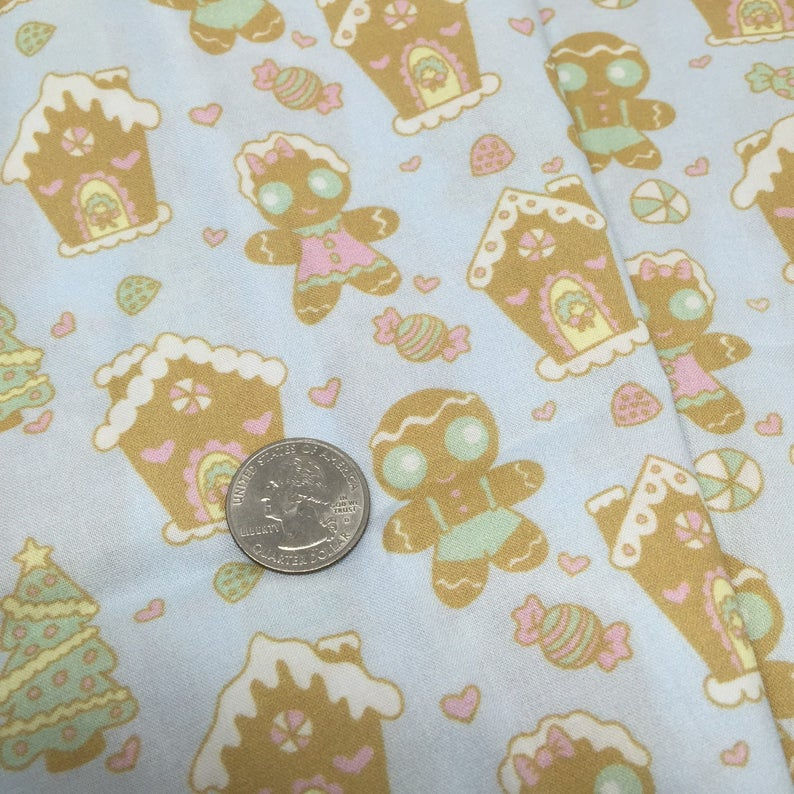Thumbnail: Gingerbread Town Fabric
