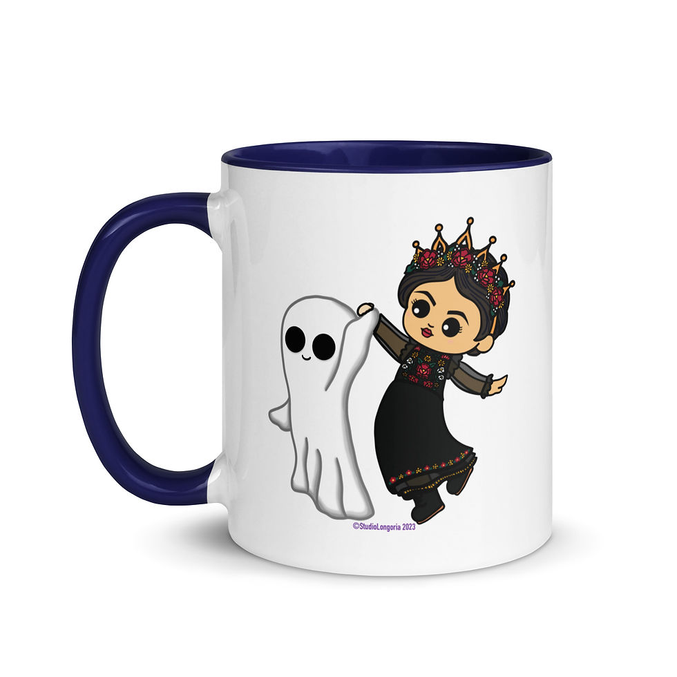 Thumbnail: La Brujita and Ghosty Frolic Mug with Color Inside
