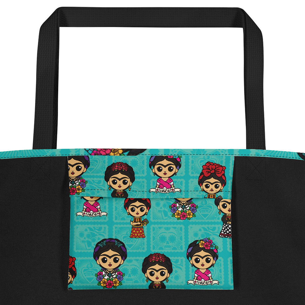 Thumbnail: La Artista All-Over Print Large Tote Bag