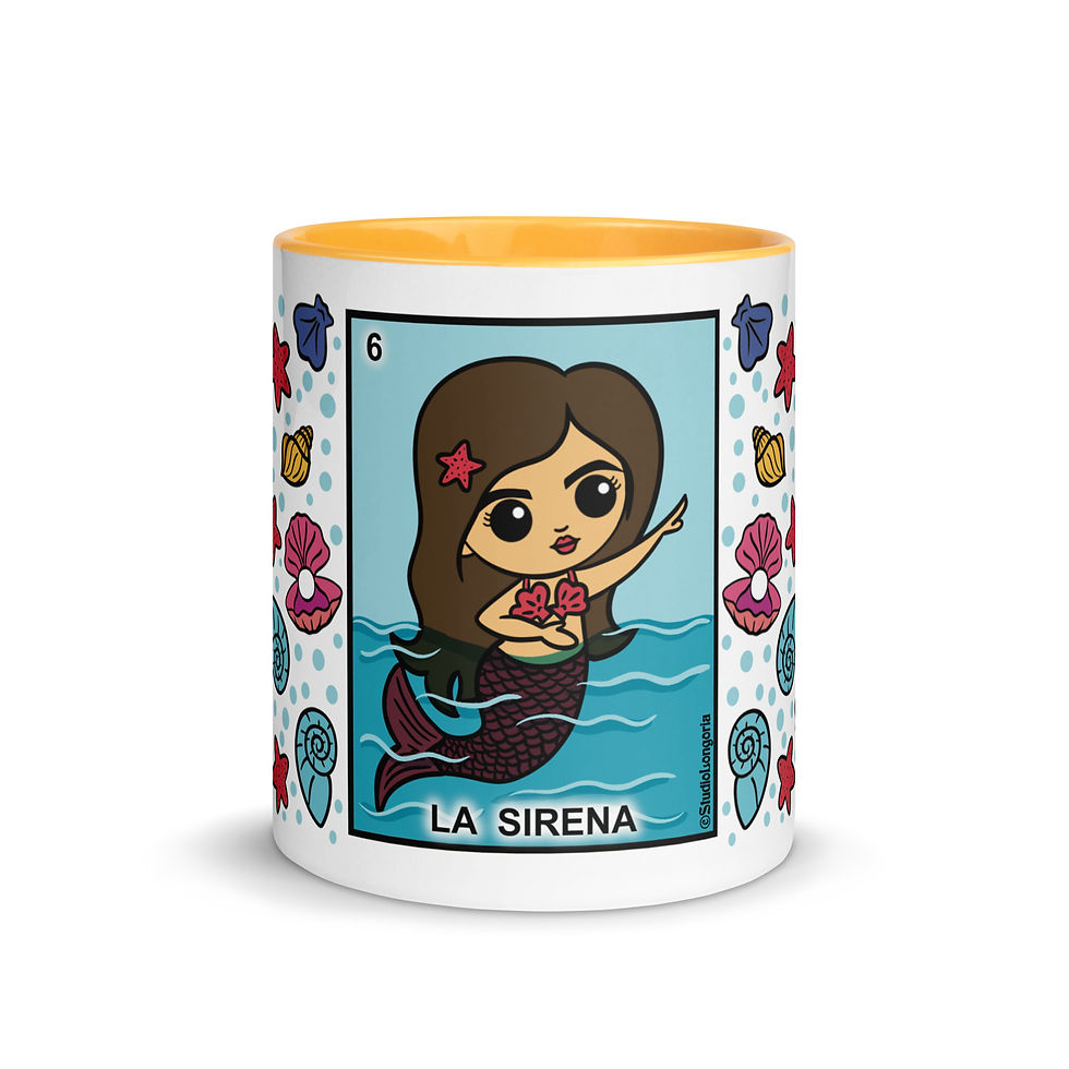 Thumbnail: La Sirena Mug with Color Inside