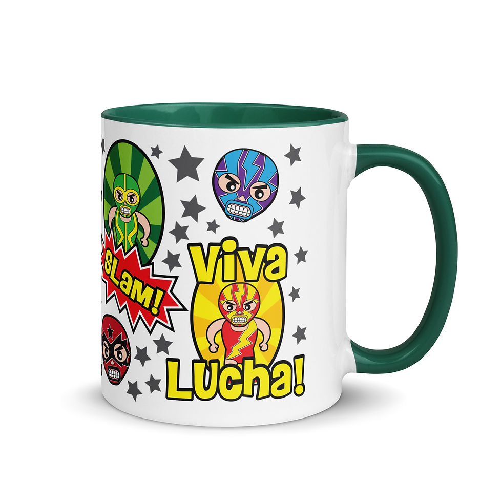 Thumbnail: Lucha Time Mug with Color Inside