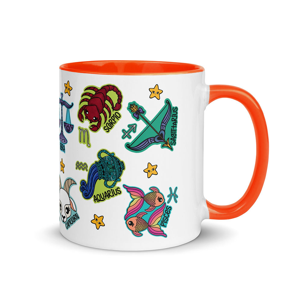 Thumbnail: Astrological Signs Mug with Color Inside