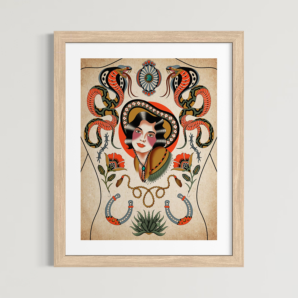 Thumbnail: "Howdy Cowgirl" Print