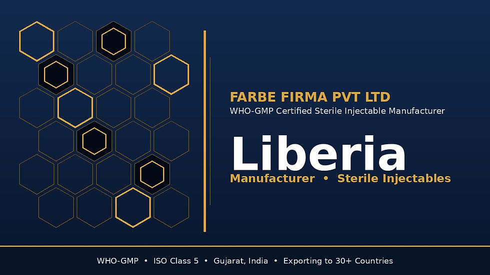 Top Injectable Manufacturer in Liberia – Reliable Pharmaceutical Solutions
