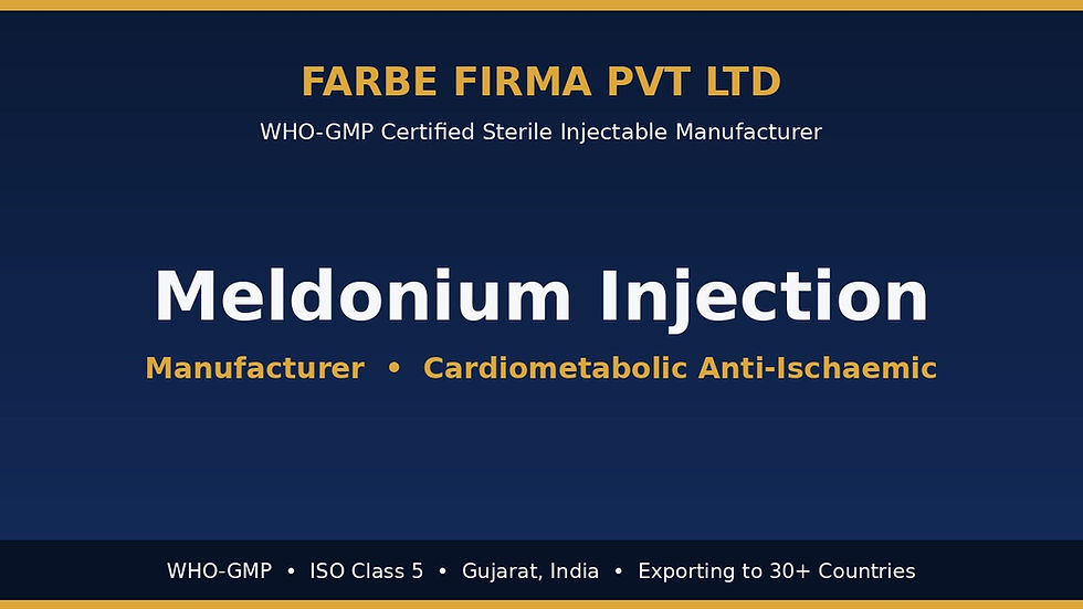 Why Farbe Firma is the Top Manufacturer of Meldonium Injection