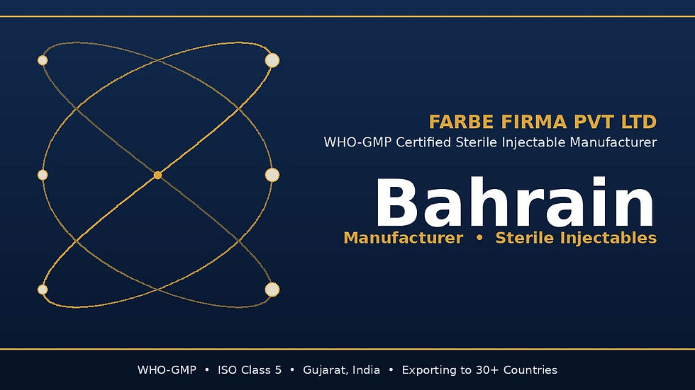Top Injectable Manufacturer in Bahrain – Reliable Pharmaceutical Solutions