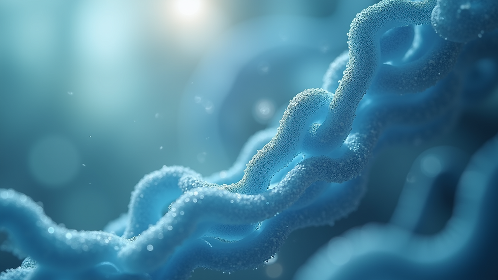 Close-up view of essential phospholipids structure