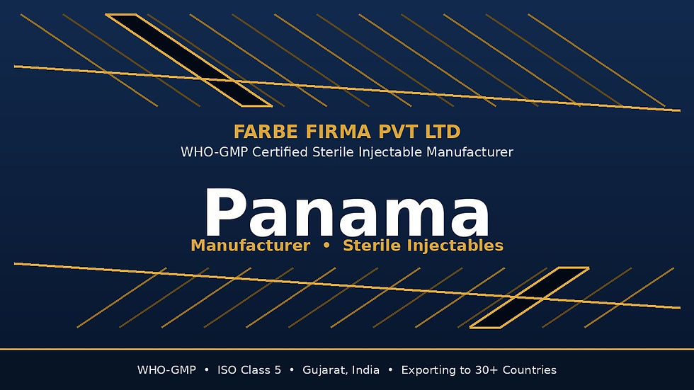 Top Injectable Manufacturer in Panama – Reliable Pharmaceutical Solutions