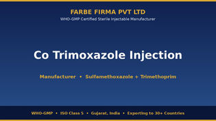 Por que a Farbe Firma é a principal fabricante de Injeção de Co Trimoxazol