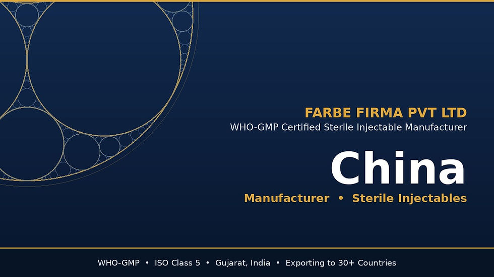 Injectable Manufacturer in China: How Farbe Firma Approaches the NMPA Import Route