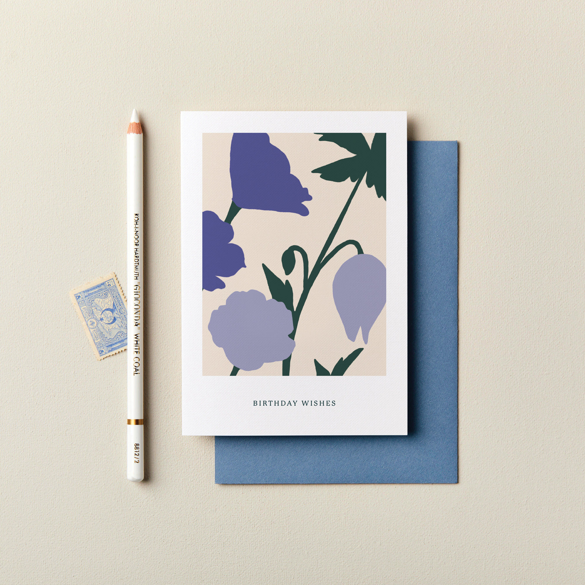 Birthday Wishes Floral Blooms Card