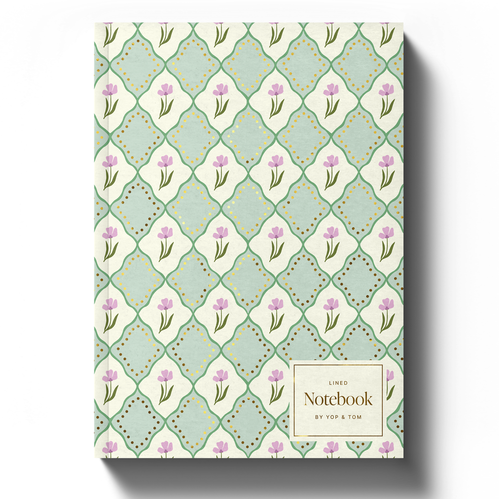 Luxe Pattern Notebook Green A5