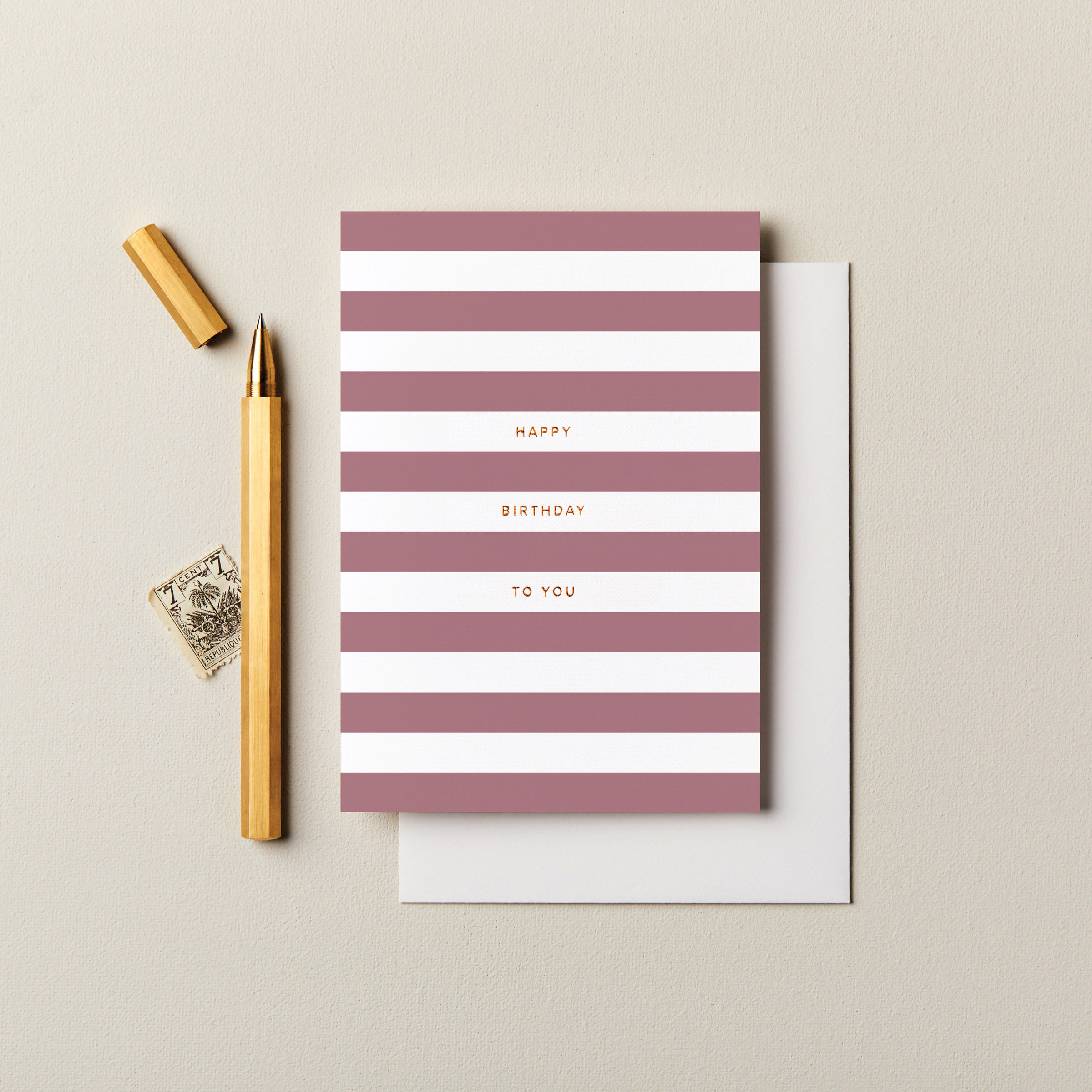 Blush Stripes Birthday