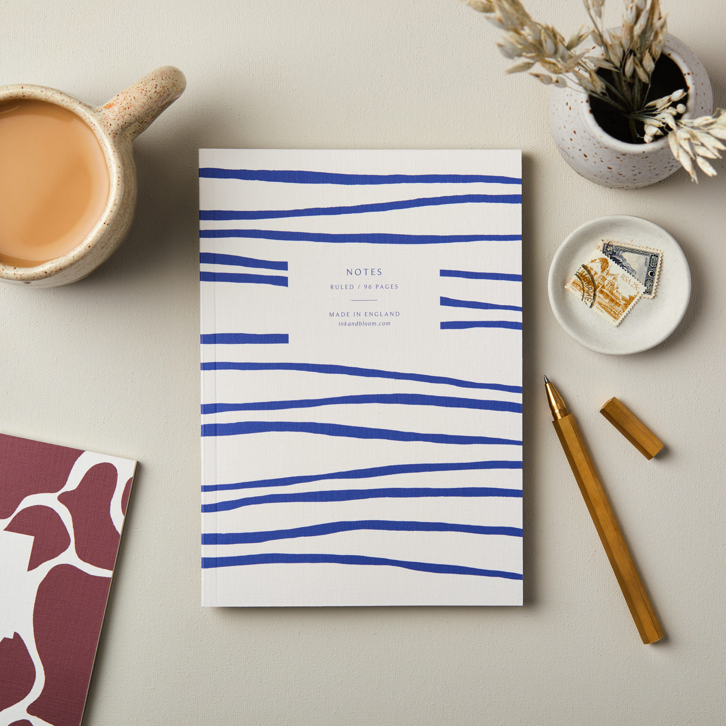 A5 Ruled Notebook Blue Stripe