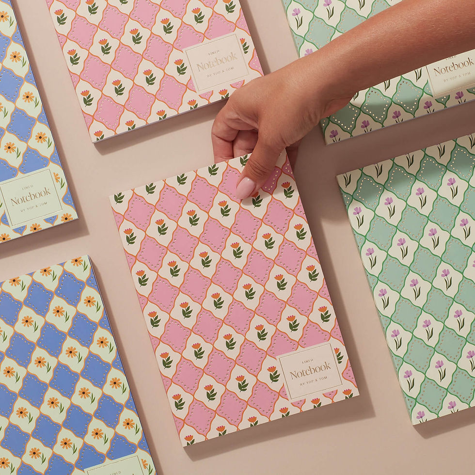 Thumbnail: Luxe Pattern Notebook Lilac A5