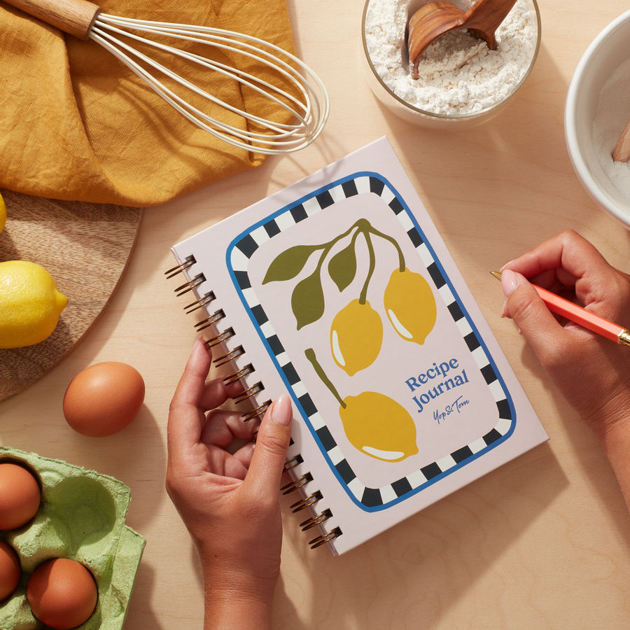 Recipe Journal Lemon A5