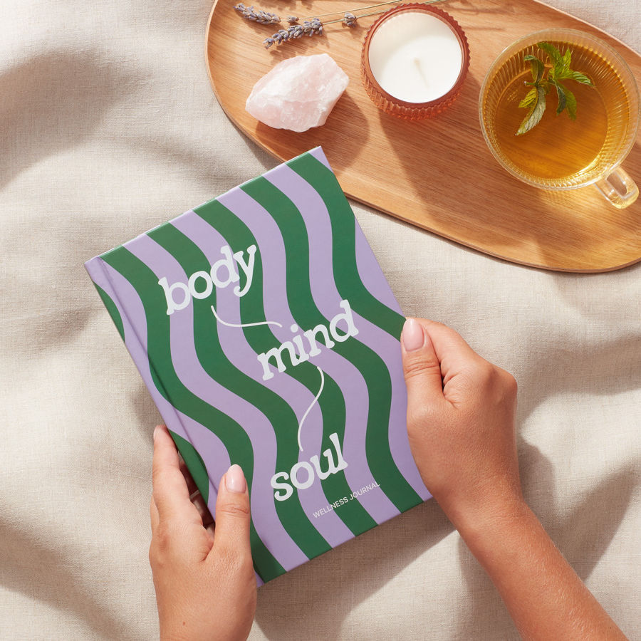Wellness Journal Green & Purple A5