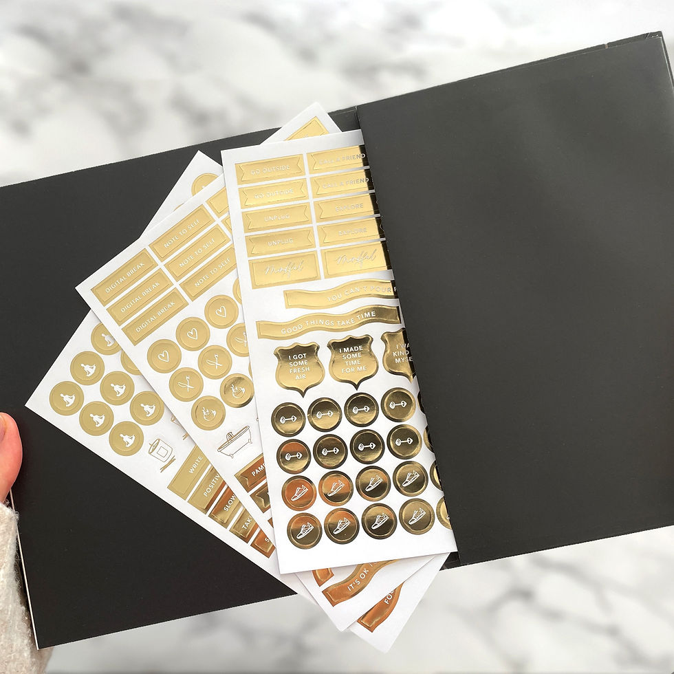 Thumbnail: Body + Soul Undated Planner and Reflection Journal White & Gold