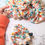 Thumbnail: Mega & mini floral satin scrunchies