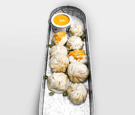 Another angle of momos.