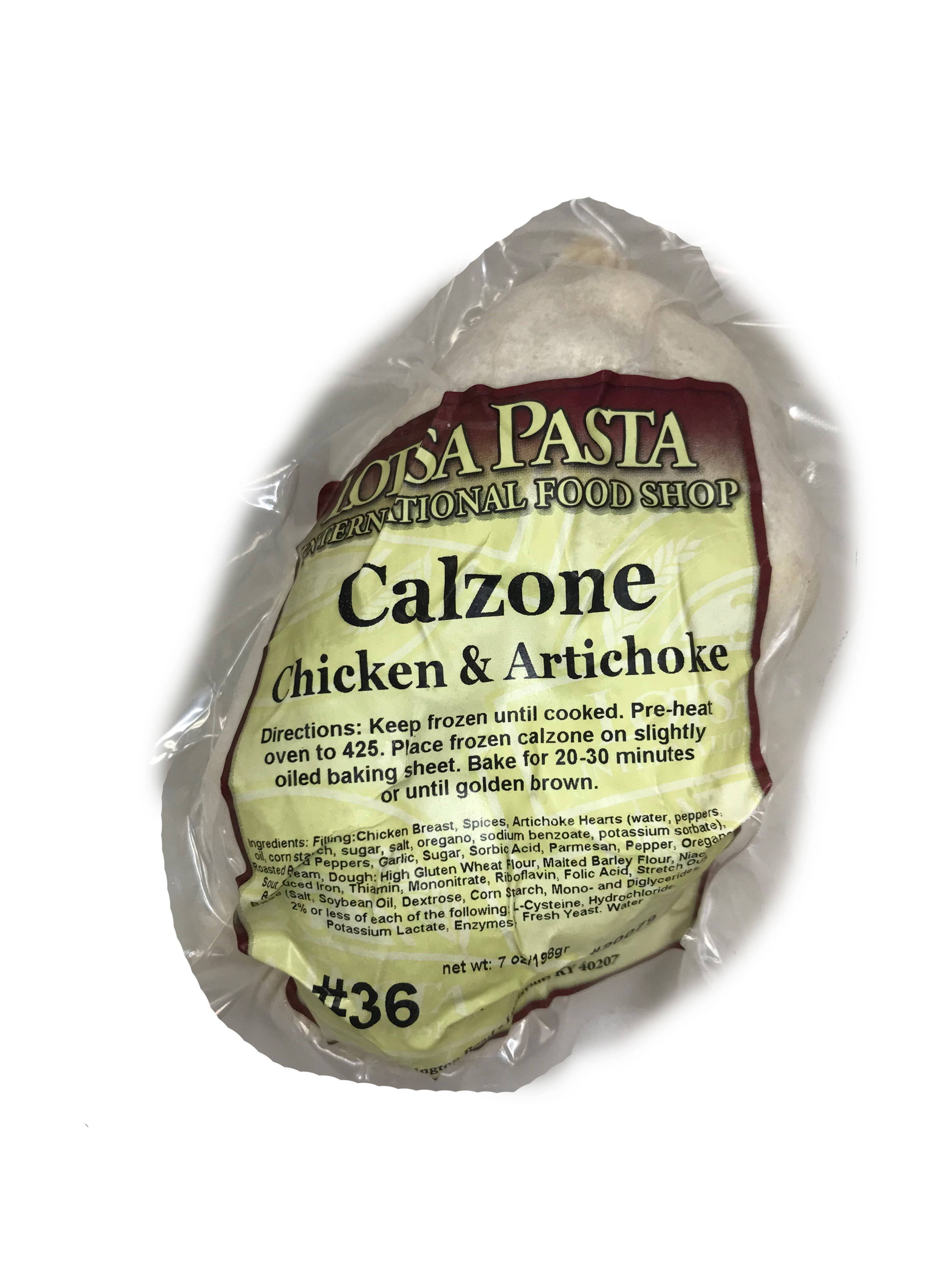 Chicken & Artichoke Calzone