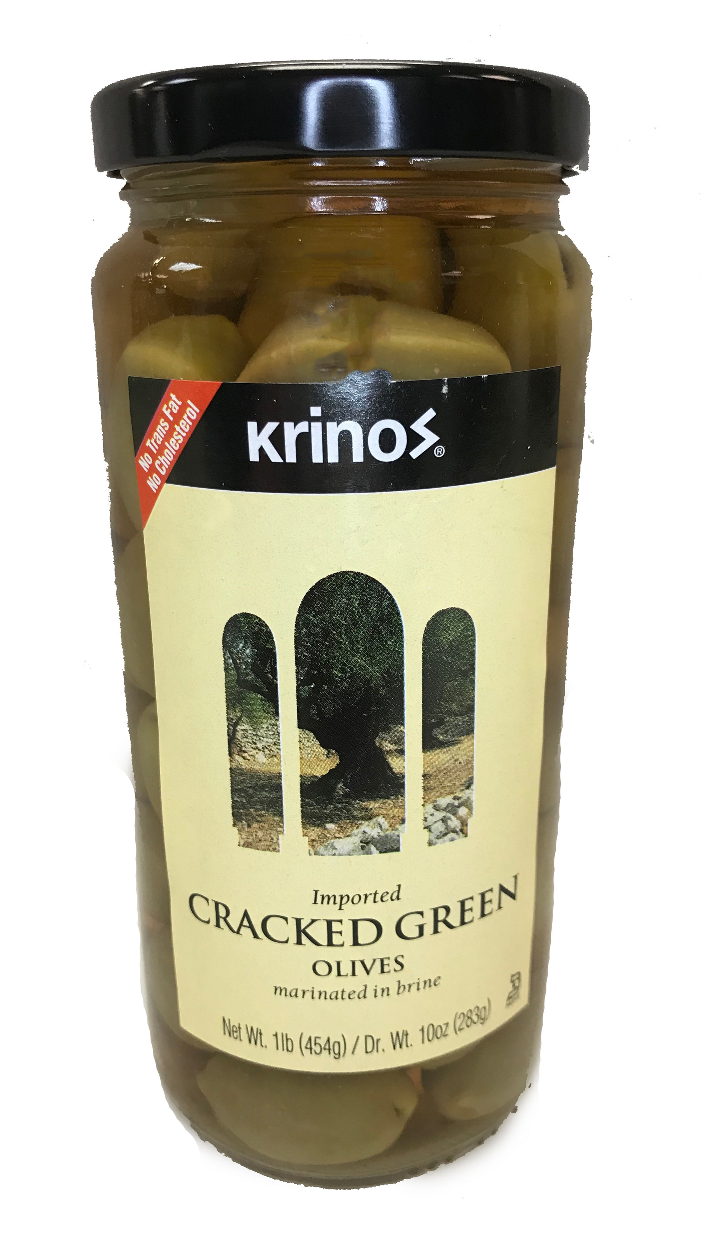 Krinos Cracked Green Olives