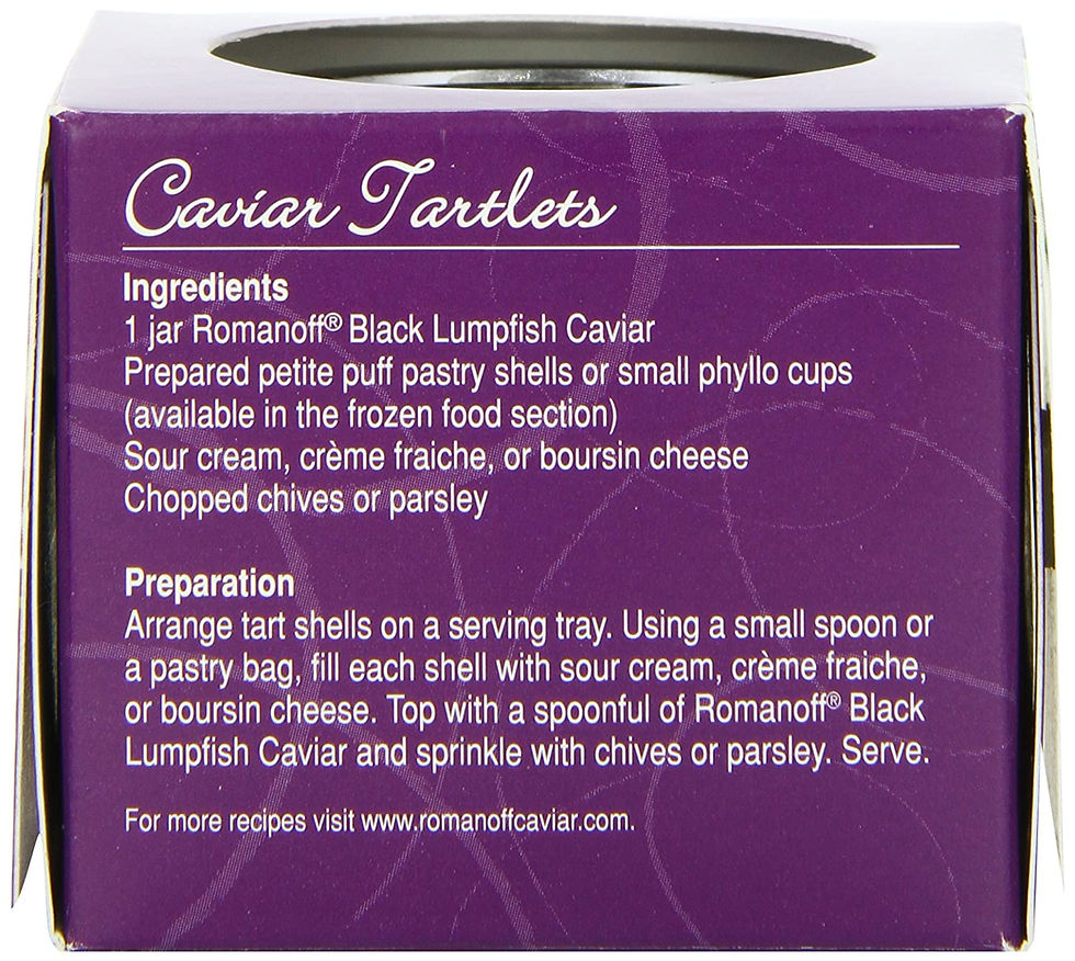 Thumbnail: Romanoff Black Lumpfish Caviar