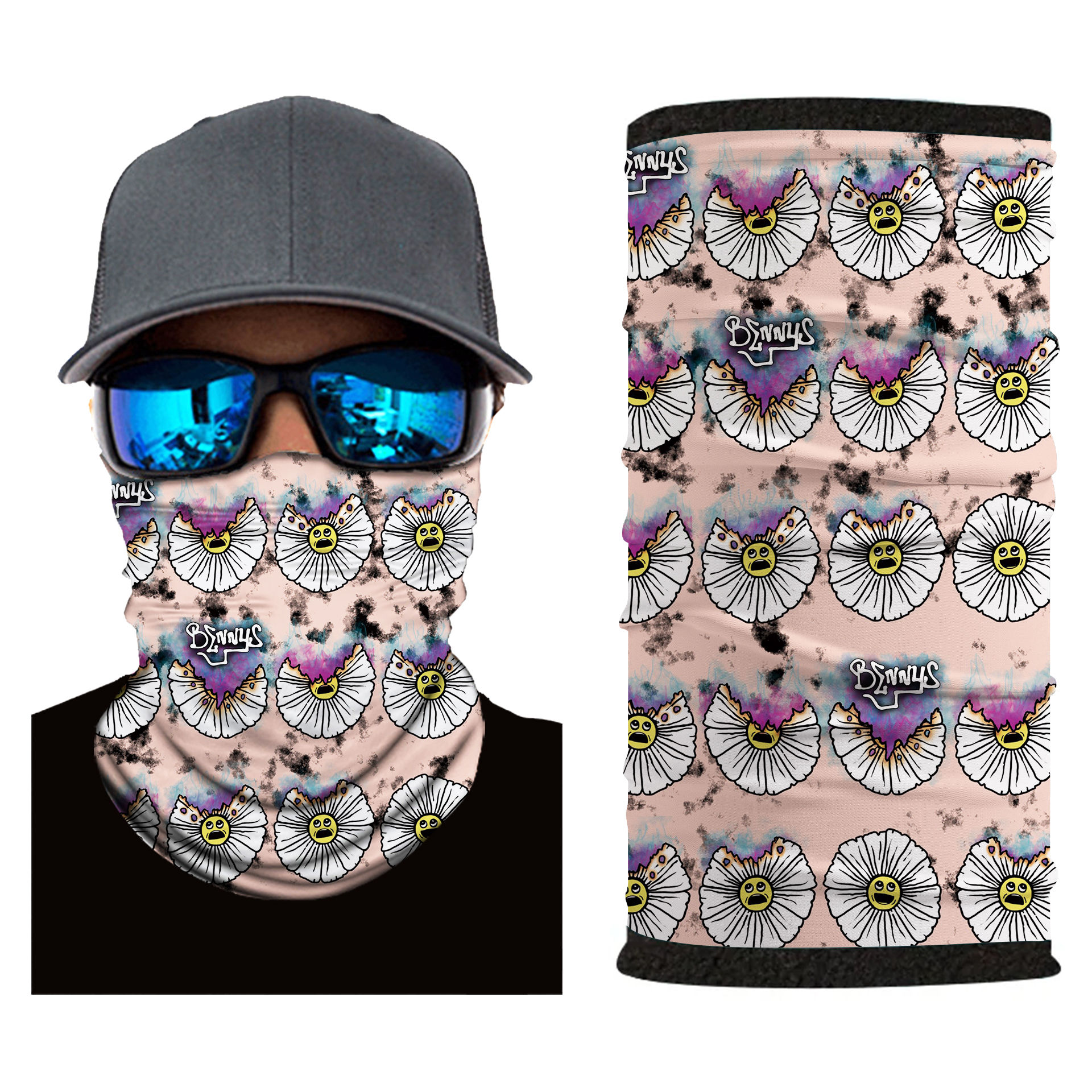 Burn Flower Face Mask