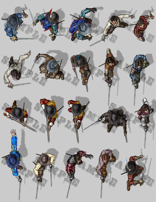 Thumbnail: Historical Tokens Set 1, Musketeers
