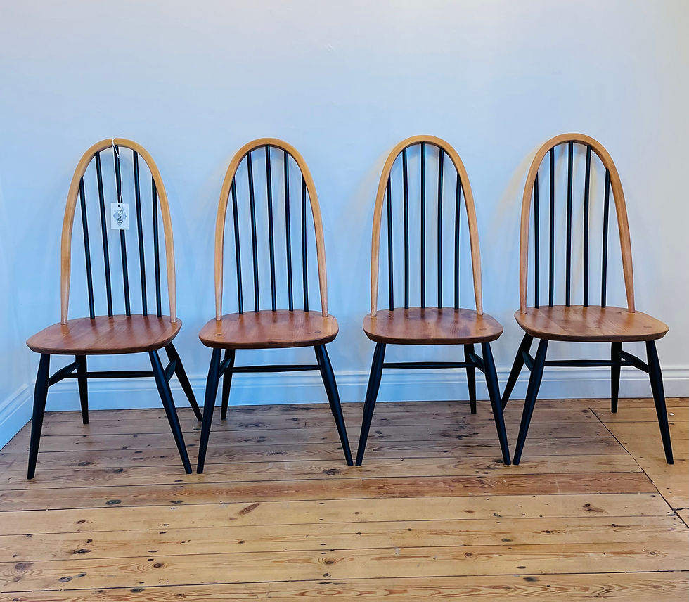 Thumbnail: Priory Table & Four Ercol Chair Dining Set
