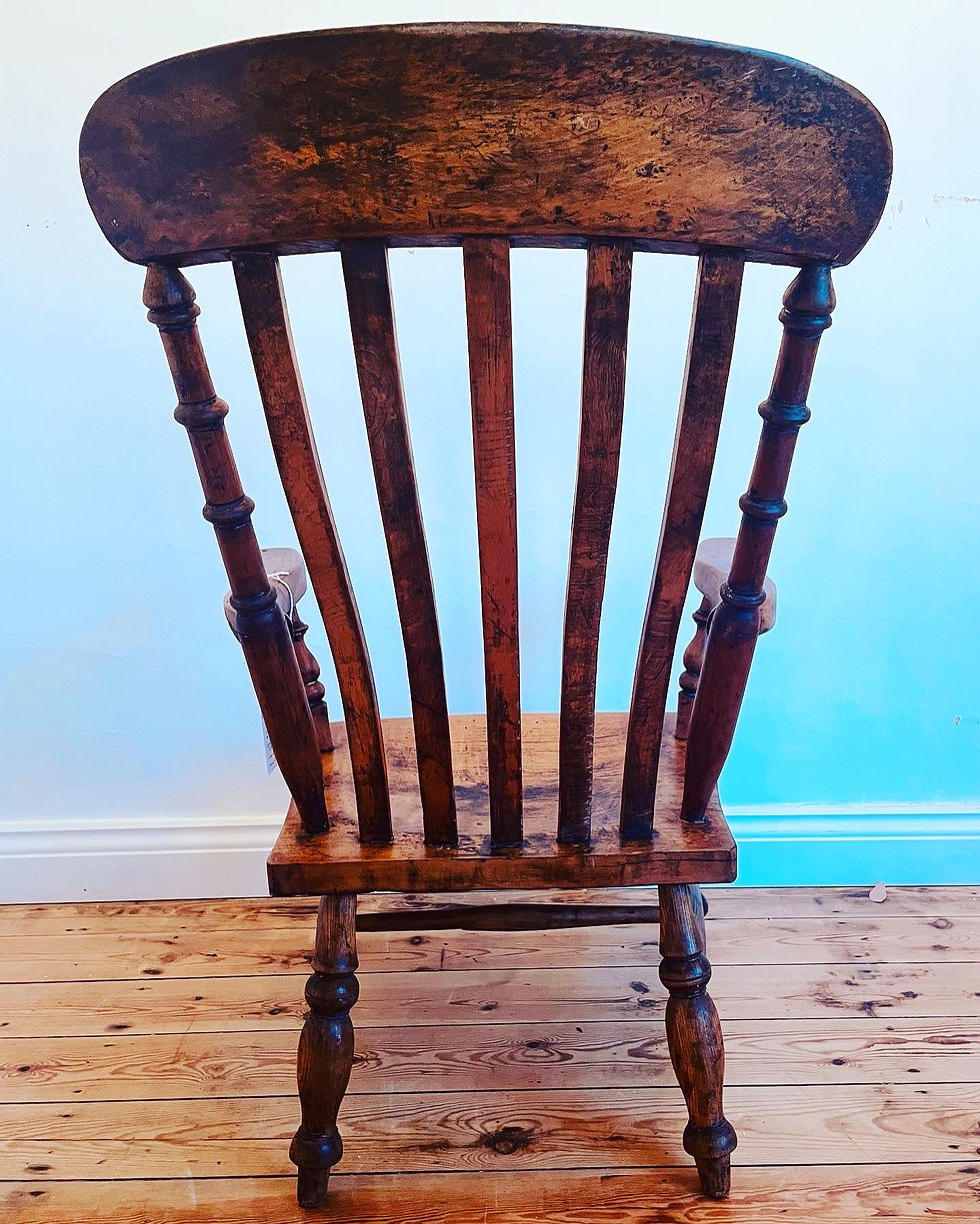 Thumbnail: Farmhouse Style Grandfather Chair